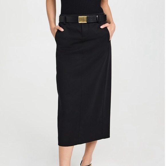 Brand New- Vince Straight-Fit Midi Trouser Skirt in Black 🖤 - Picture 9 of 14